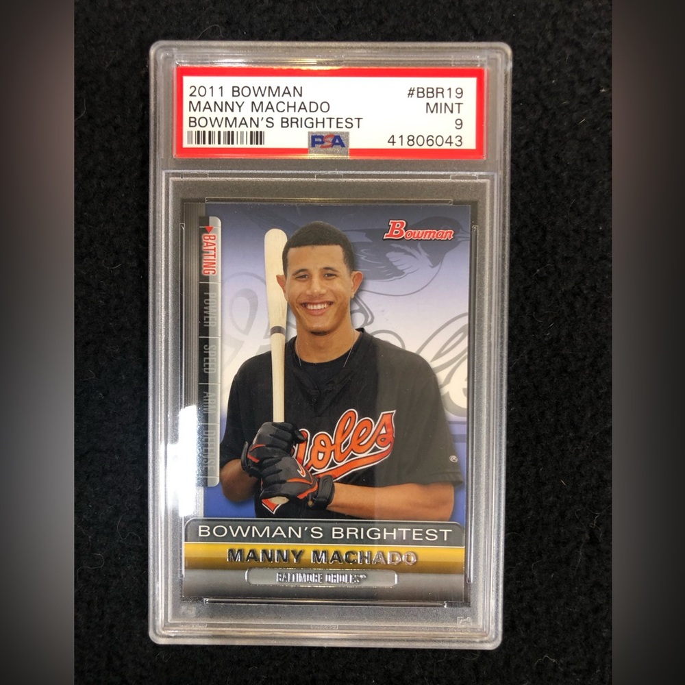 2011 Bowman’s Brightest #BBR19 Manny Machado - PSA 9 Mint